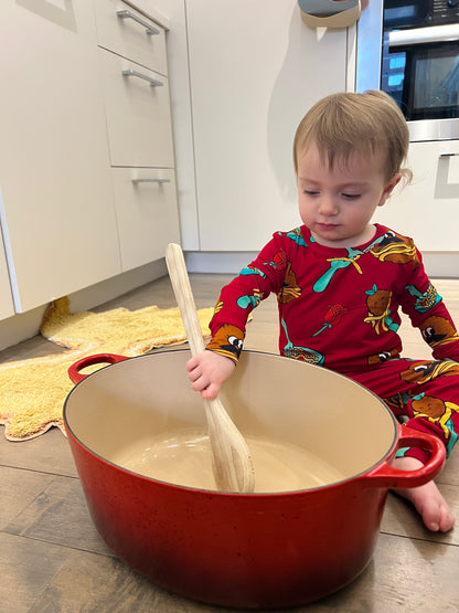 Spaghetti & Meatballs Two Piece Pajama Set