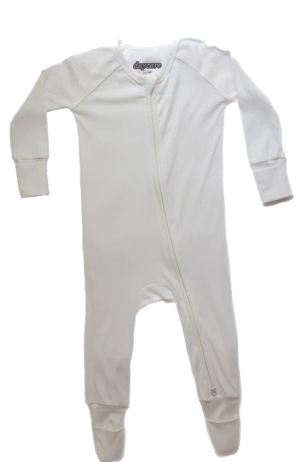 Ribbed - Onesie White