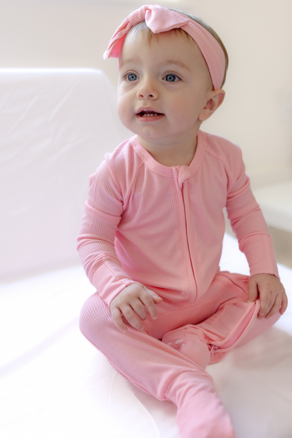 Ribbed - Onesie Pink